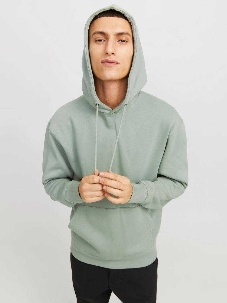 Jack&Jones męska bluza z kapturem JJESTAR BASIC SWEAT HOOD NOOS 12208157 ICEBERG GREEN