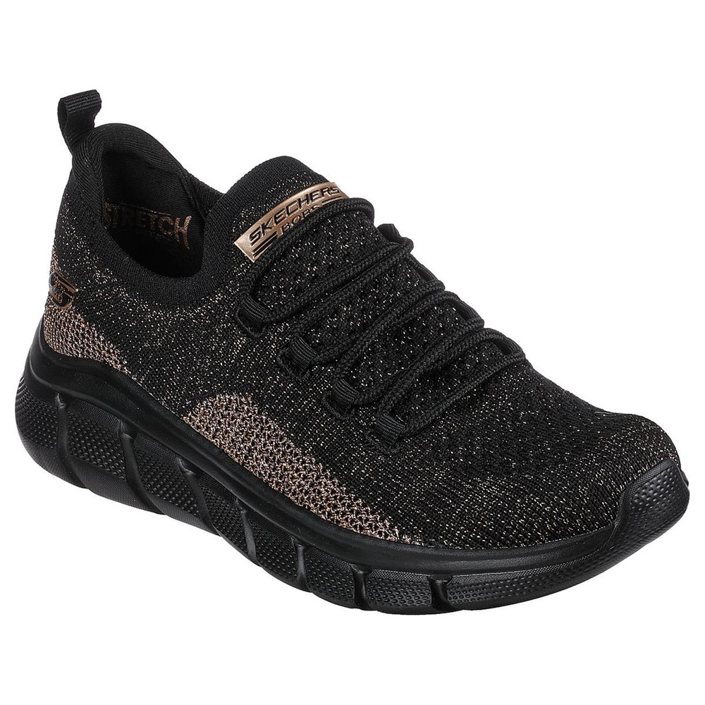 Skechers Bobs B Flex Schuhe - Herbst Sparks 117113 BKGD - Schwarz/Gold