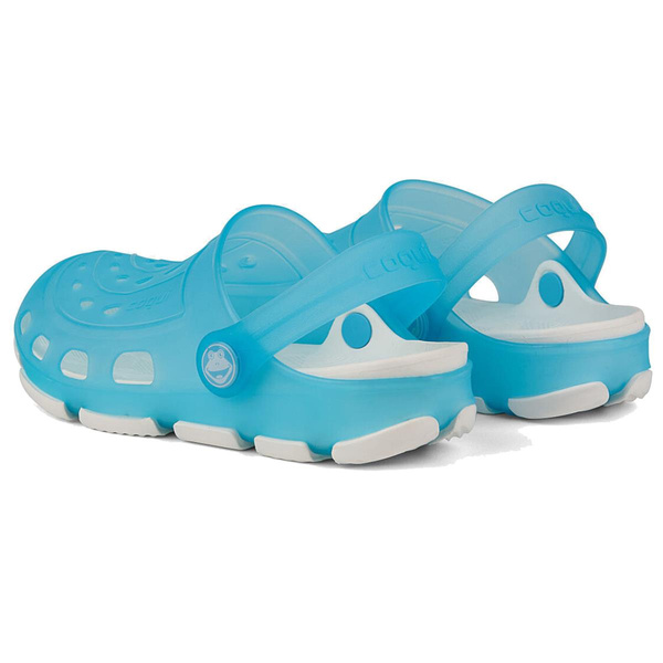 Coqui Jumper Fluo Kinder Clogs 6363-100-1932 TURQUOISE/WHITE