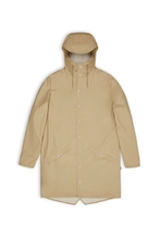 Rains kurtka przeciwdeszczowa unisex LONG JACKET 12020 24 SAND