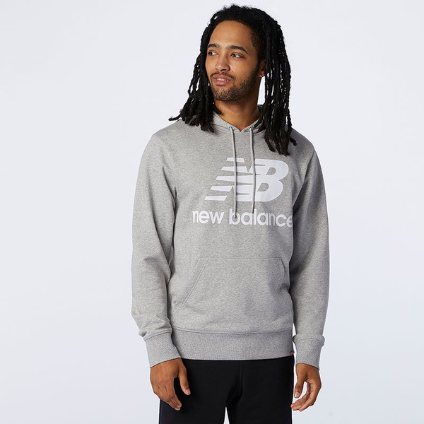 New Balance men's Essentials Stacked Logo PO AG MT03558AG hoodie