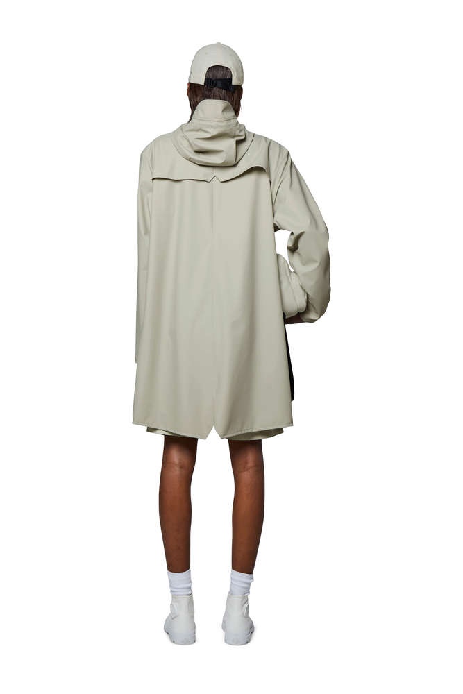 Rains kurtka przeciwdeszczowa unisex LONG JACKET 12020 80 CEMENT