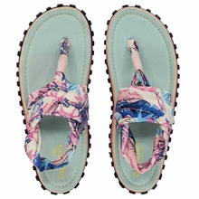 Gumbies - damskie japonki Slingback - Mint/Pink