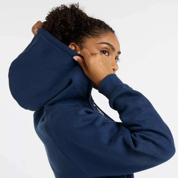 New Balance damska bluza z kapturem rozpinana SPORT FLEECE LOGO FULL ZIP NNY WJ43525NNY