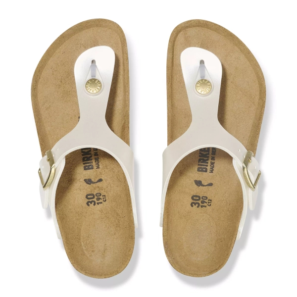 Birkenstock klapki japonki GIZEH KIDS BS 1029851 ELECTRIC METALLIC PEARL (szerokość standardowa)