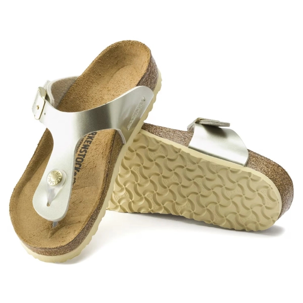 Birkenstock klapki japonki GIZEH KIDS BS Electric Metallic Gold 1015592 (szerokość standardowa)