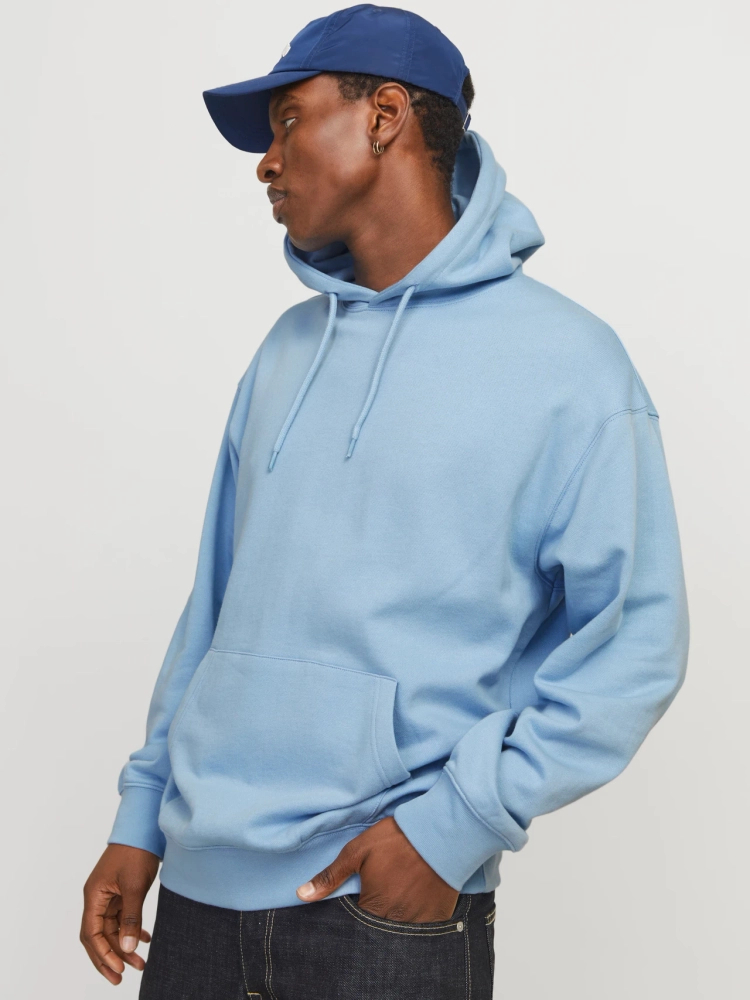 Jack&Jones men's hoodie JJESTAR BASIC SWEAT HOOD NOOS 12257852 CHAMBRAY BLUE