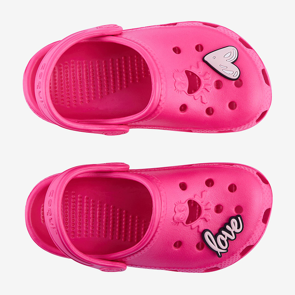 Coqui chodaki dziecięce BIG FROG 8101-100-3600-01 Lt. Fuchsia + Amulet