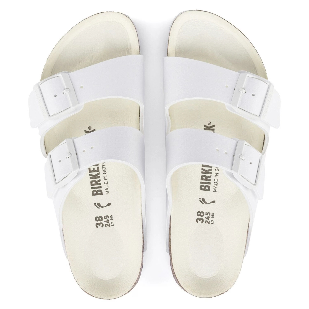 Birkenstock flip-flops Arizona BS 1019046 TRIPLES WHITE (narrow width)