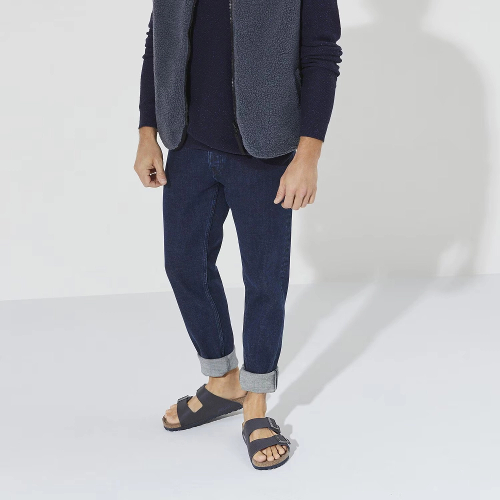 Birkenstock flip-flops Arizona BS 1023116 DESERT DUST INDIGO BLUE (standard width)