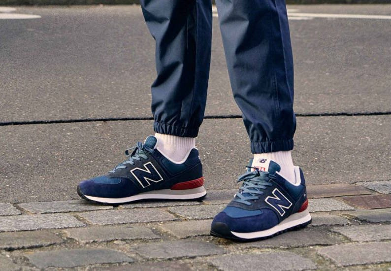 New Balance Herren-Sneaker-Schuhe ML574EAE - navy blau
