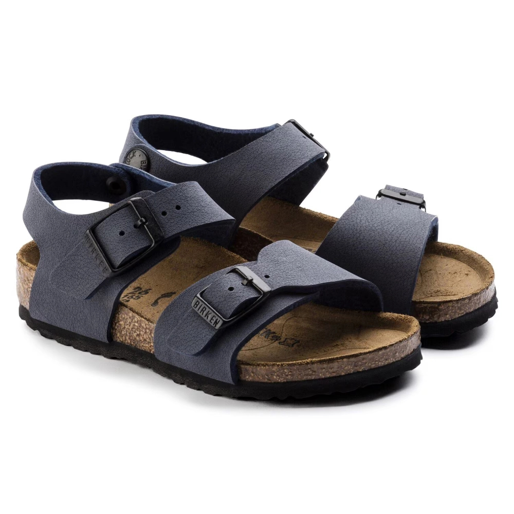 Birkenstock sandały New York Kids BS 0087771 NAVY (szerokość standardowa)