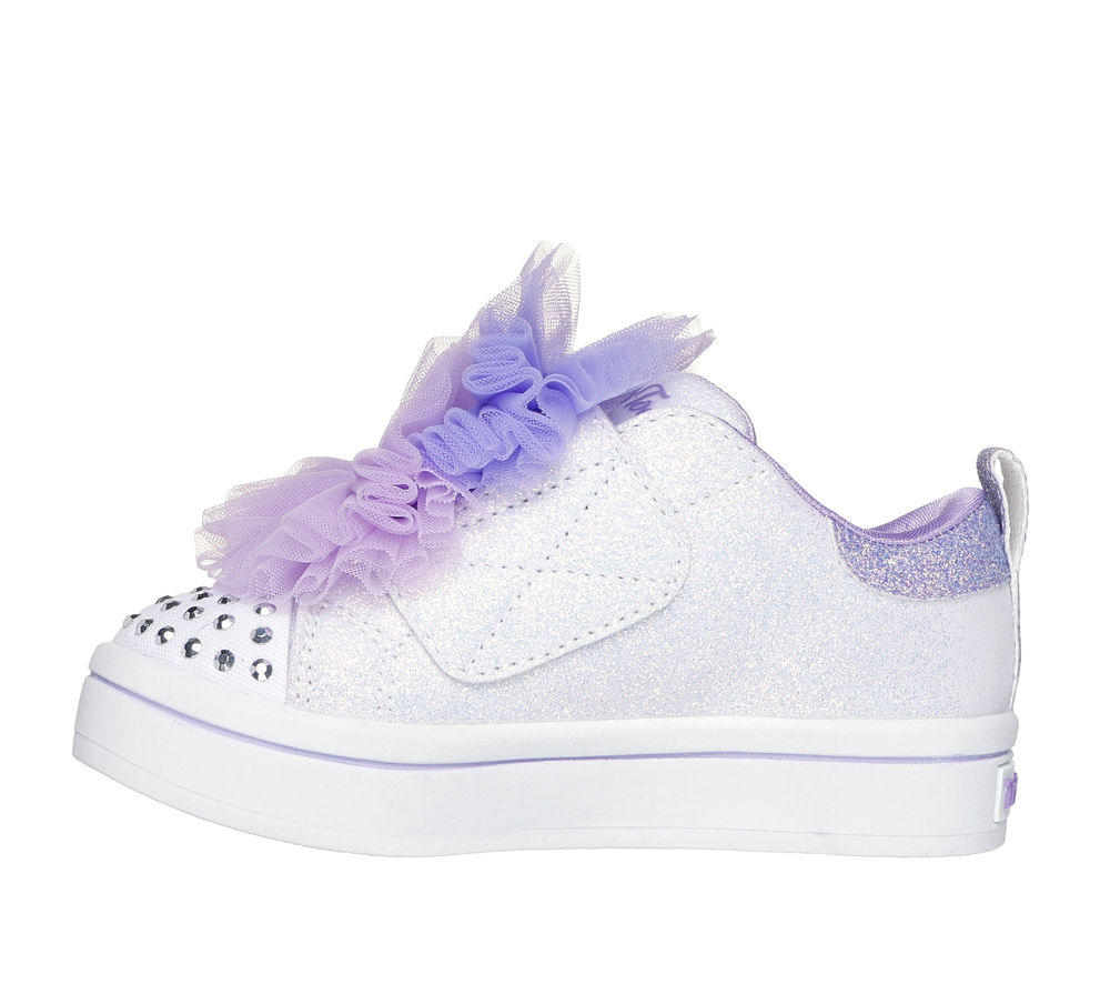 Skechers buty dziecięce Twinkle Toes - TWI-LITES 2.0 TUTU CUTE 314389N WLV white