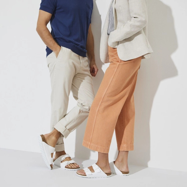 Birkenstock flip-flops Arizona BS 1019046 TRIPLES WHITE (narrow width)