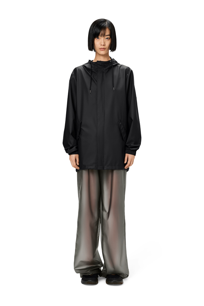 Rains płaszcz przeciwdeszczowy unisex FISHTAIL JACKET W3 18010 01 BLACK