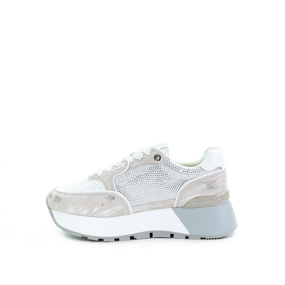 GOE Damskie sneakersy srebrne RR2N4068 SILVER