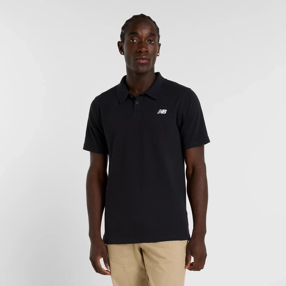 New Balance herren-T-Shirt COTTON PIQUE POLO BK MT51519BK