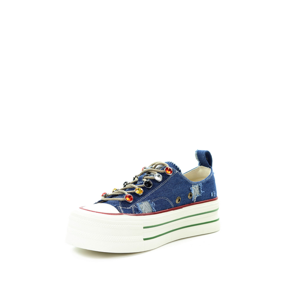 GOE Frauen Blau Turnschuhe RR2N4103 DENIM