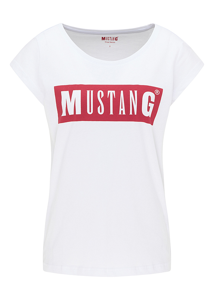 Mustang Damen T-Shirt Alina C Logo Tee 1010370 2045