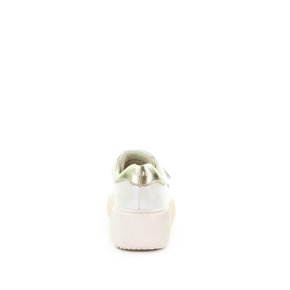 GOE Women's Beige Sneakers RR2N4018 BEIGE METALLIC