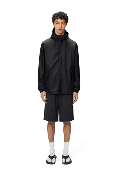 Rains płaszcz przeciwdeszczowy unisex FISHTAIL JACKET W3 18010 01 BLACK