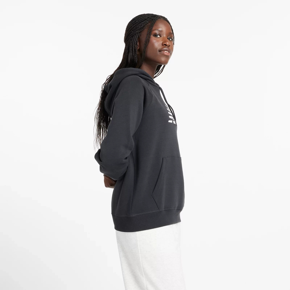 New Balance women's SPORT FLEECE LOGO HOODIE BK WT43524BK hoodie