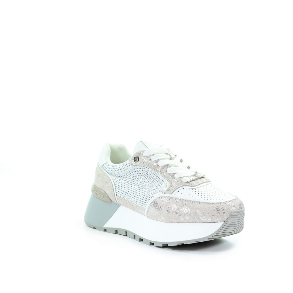 GOE Damskie sneakersy srebrne RR2N4068 SILVER