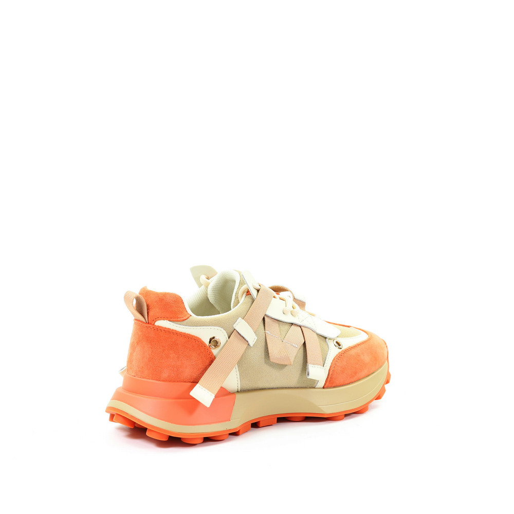 GOE Damen Mehrfarbige Turnschuhe RR2N4064 ORANGE/BEIGE