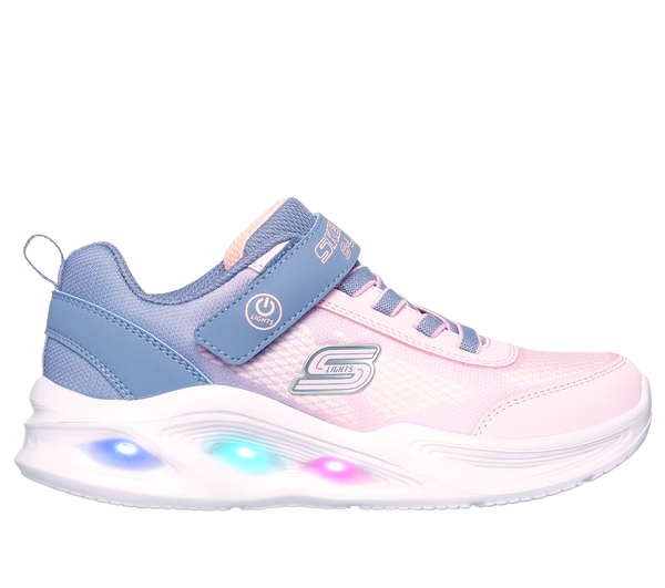 Skechers Kinderschuhe S-Lights: Sola Glow - Ombre Deluxe 303714L GYLP grau
