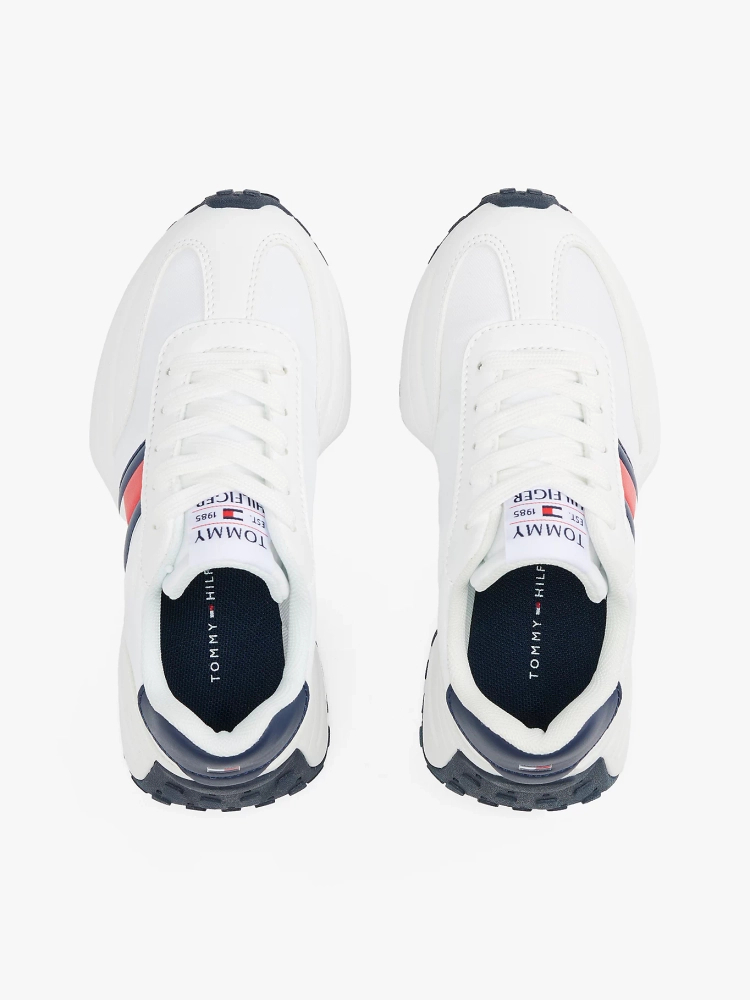 Tommy Hilfiger damksie FLAG LOW CUT LACE-UP SNEAKERS T3X9-33877-1695X336-X336 WHITE/BLUE