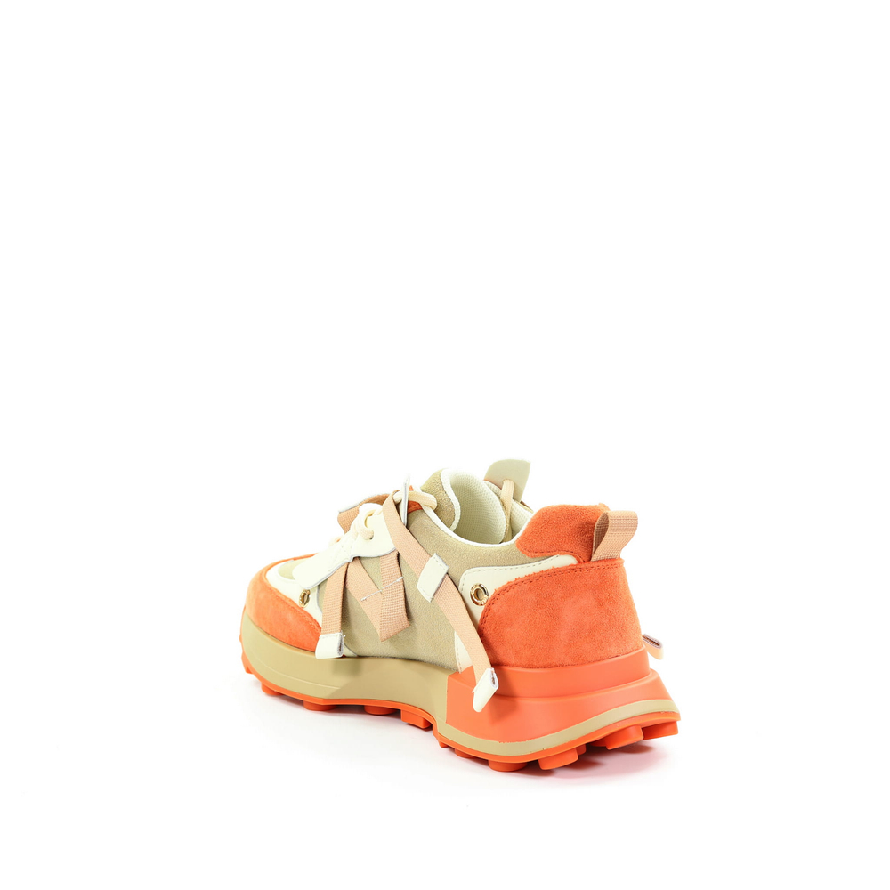 GOE Damskie sneakersy multikolor RR2N4064 ORANGE/BEIGE