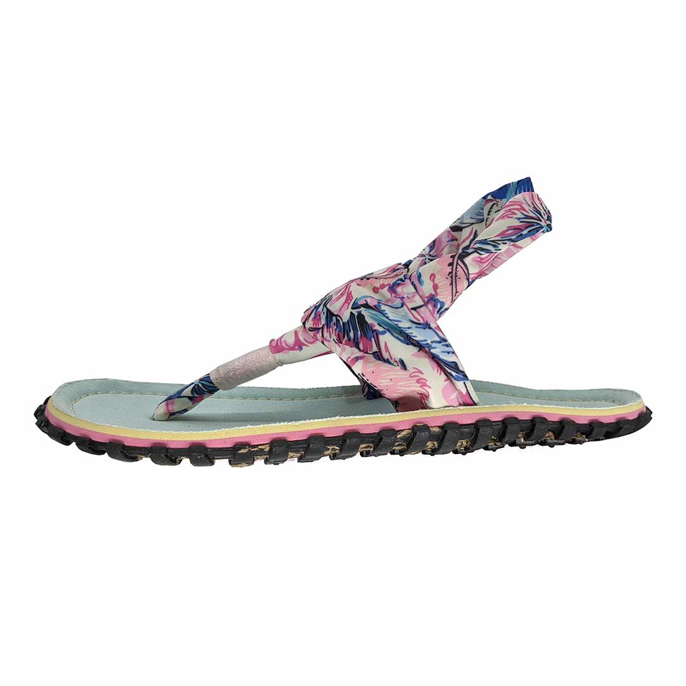 Gumbies - women's Slingback flip flops - Mint/Pink