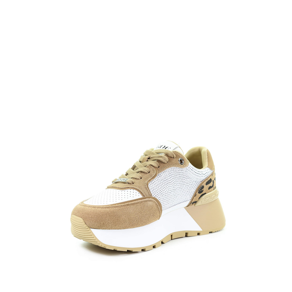 GOE Damskie sneakersy brązowe RR2N4070 BROWN