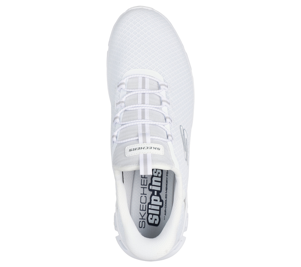Skechers Herrenschuhe Slip-ins: Glide-Step - Noxus 233010 WHT weiß