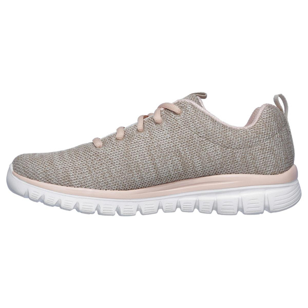 Skechers damskie buty sportowe Graceful Twisted Fortune 12614 NTCL Natural/Coral