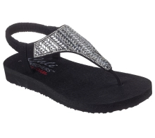 Skechers women's Meditation flip flop sandals - Glamorous Muse 119774-BLK