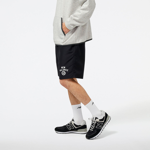 New Balance men's SPORT SEASONAL WOVEN SHORT BK MS31905BK shorts