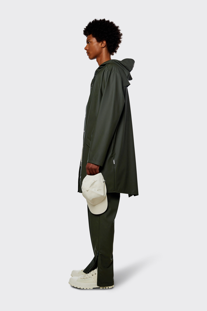 Rains unisex rain jacket LONG JACKET 12020 03 GREEN