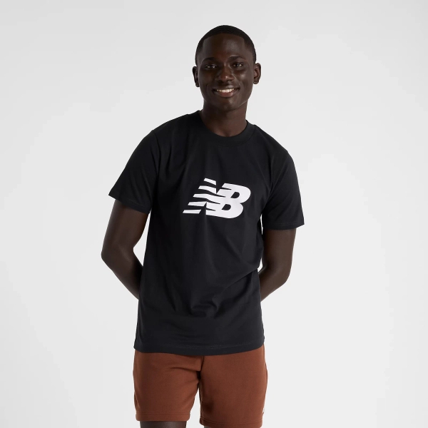 New Balance męska koszulka SPORT JERSEY LOGO T-SHIRT BK MT43906BK