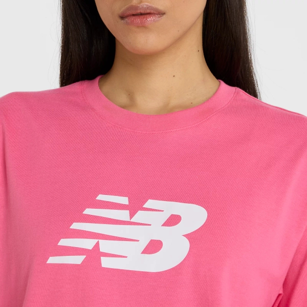 New Balance women's SPORT JERSEY RELAXED LOGO DAB T-shirt WT43583DAB
