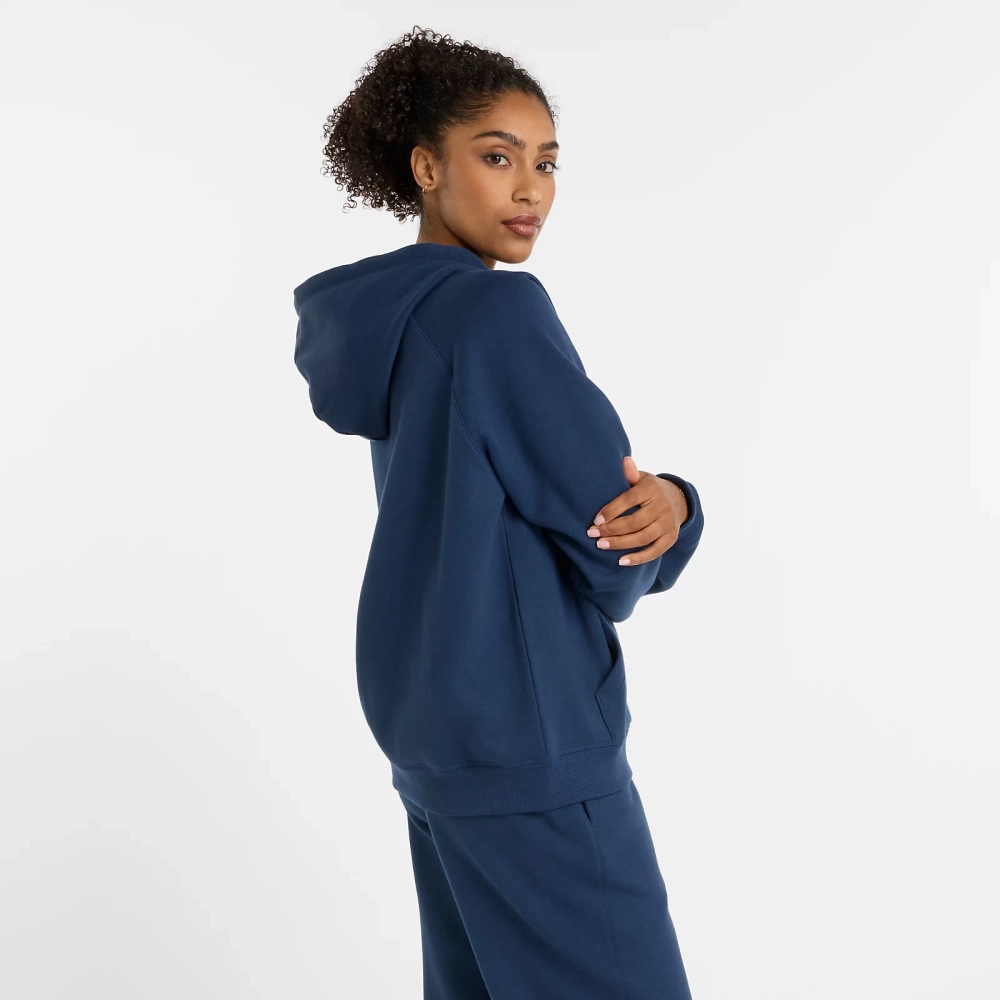 New Balance damska bluza z kapturem rozpinana SPORT FLEECE LOGO FULL ZIP NNY WJ43525NNY