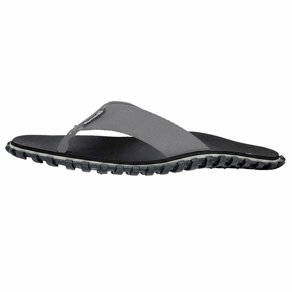 Gumbies unisex Duckbill Flip Flops -BLACK/GREY