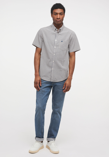 Mustang bawełniana koszula w kratkę z krótkim rękawem COLLIN MINI CHECK 1013857-12447