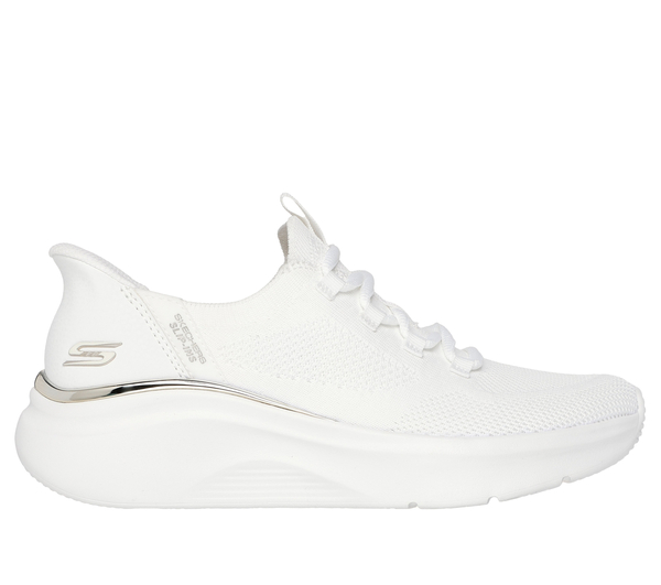 Skechers buty damskie sneakersy Slip-ins: BOBS Sport B Love - True Delight  117617 WHT white