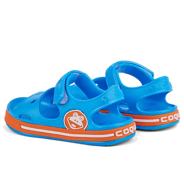 Coqui sandały dziecięce Fobee 8852-100-4710 Sea Blue/Dk. Orange