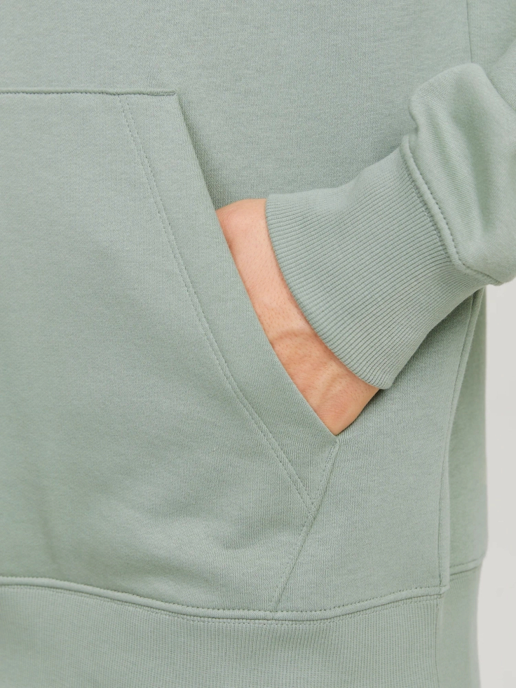 Jack&Jones męska bluza z kapturem JJESTAR BASIC SWEAT HOOD NOOS 12208157 ICEBERG GREEN