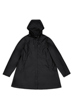 Rains damski płaszcz przeciwdeszczowy A-LINE W JACKET W3 18050 01 BLACK