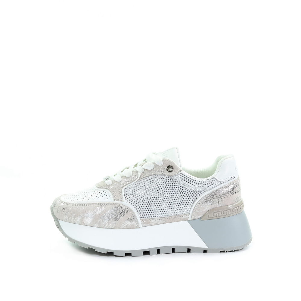 GOE Damskie sneakersy srebrne RR2N4068 SILVER