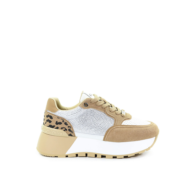 GOE Damskie sneakersy brązowe RR2N4070 BROWN