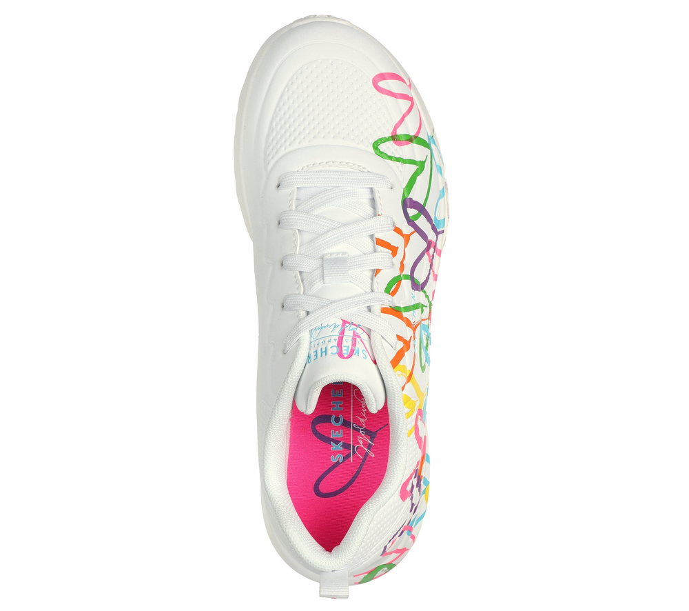Skechers Damen Turnschuhe JGoldcrown: Uno Lite - Heart of Hearts 177977 WMLT